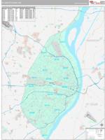 St. Louis City, Mo Wall Map Zip Code